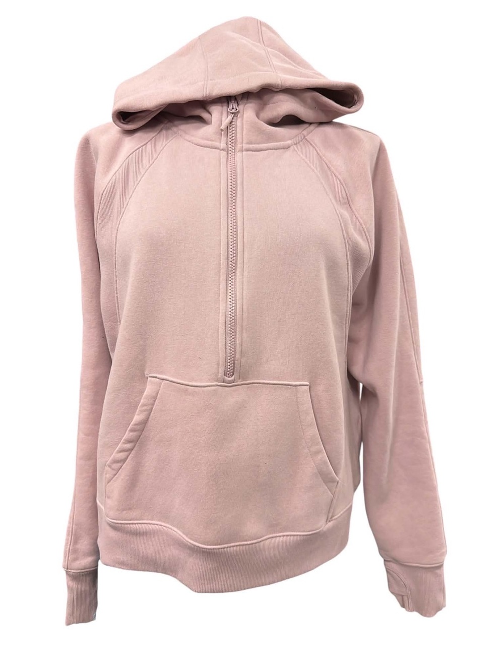 Lole Half-Zip Hooded Pullover Sweatshirt - Dusty Rose Size L